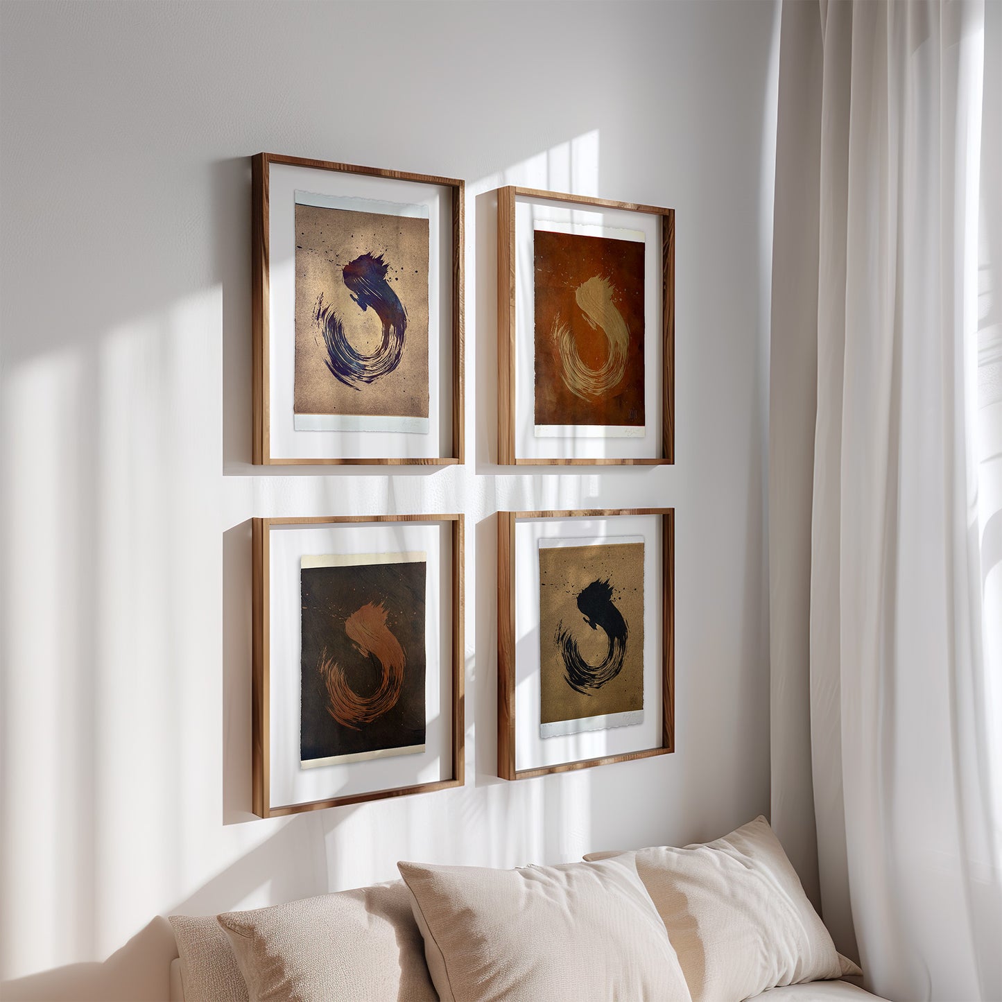 'Gilded Galaxy' - Framed