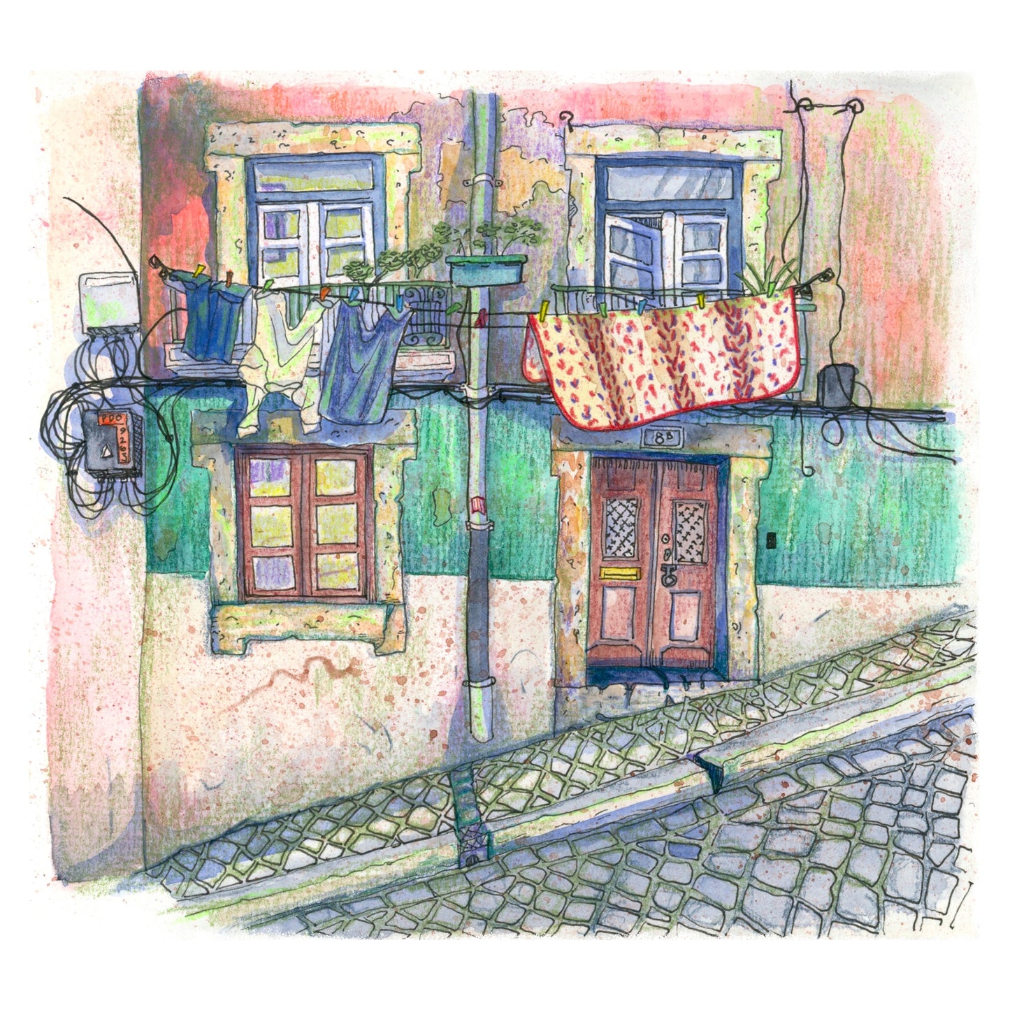 Lisbon Laundry - LA Fires Relief Charity Print