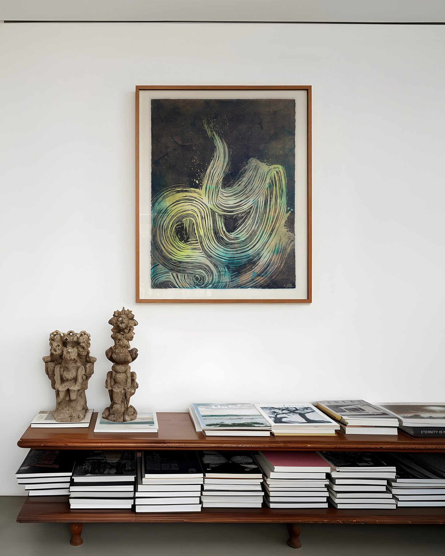 'Like A River Or A Dream' Muted Green