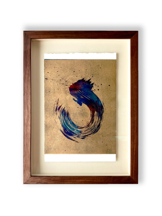 'Gilded Galaxy' - Framed